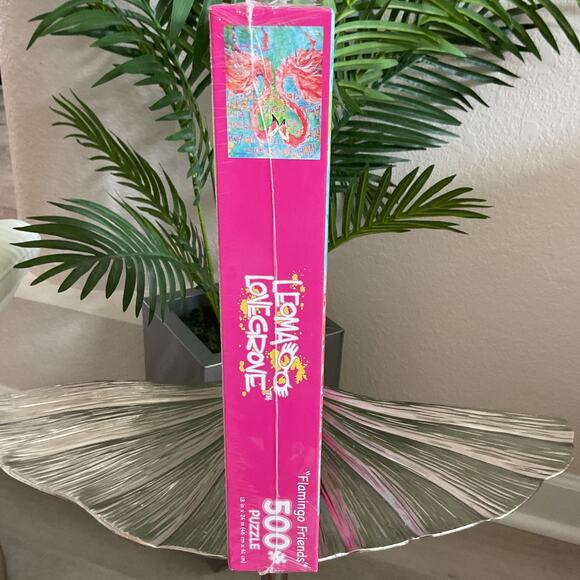 Leoma Lovegrove 500 Flamingo Friends Tropical Puzzle - Picture 3 of 8